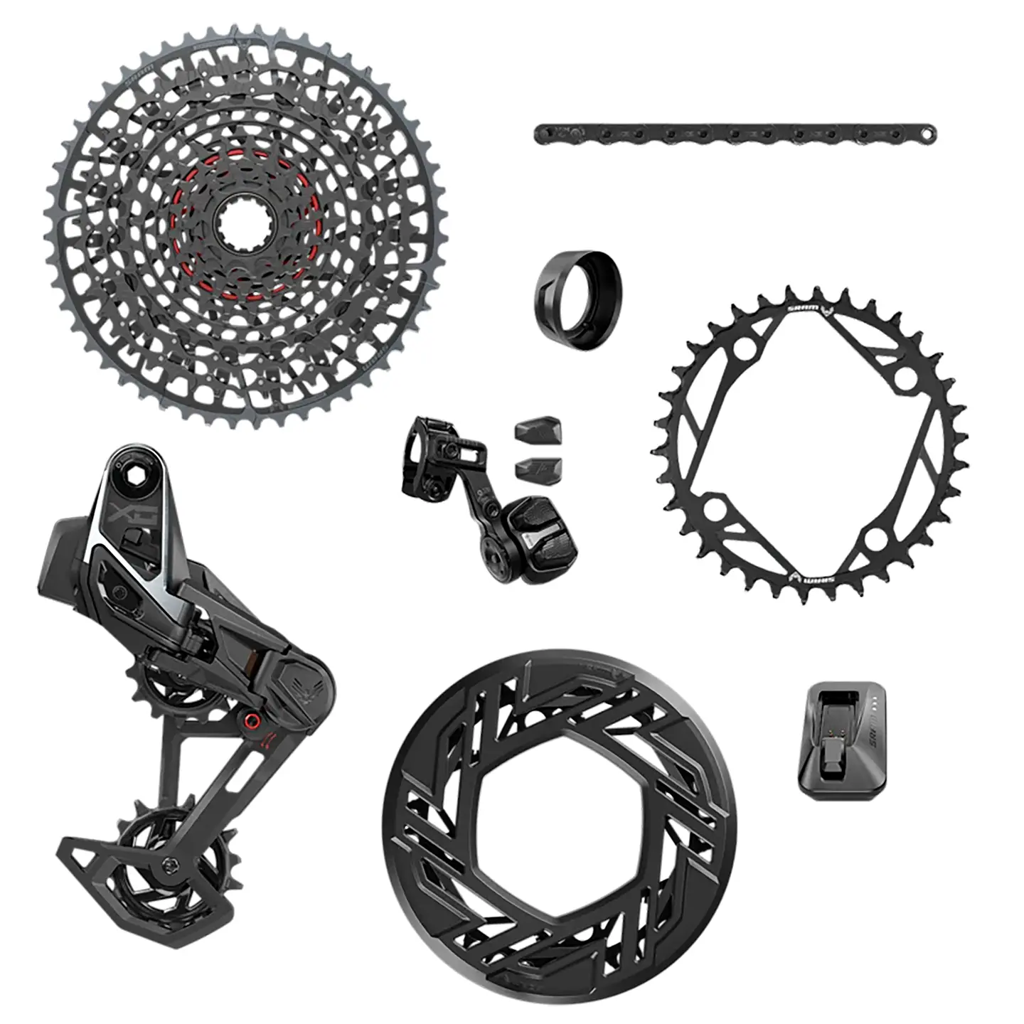 Transmisión SRAM Eagle X0 D2 UDH AXS E-MTB 104BCD 34T 3mm T-Type 126L XS-1295 10-52T 1