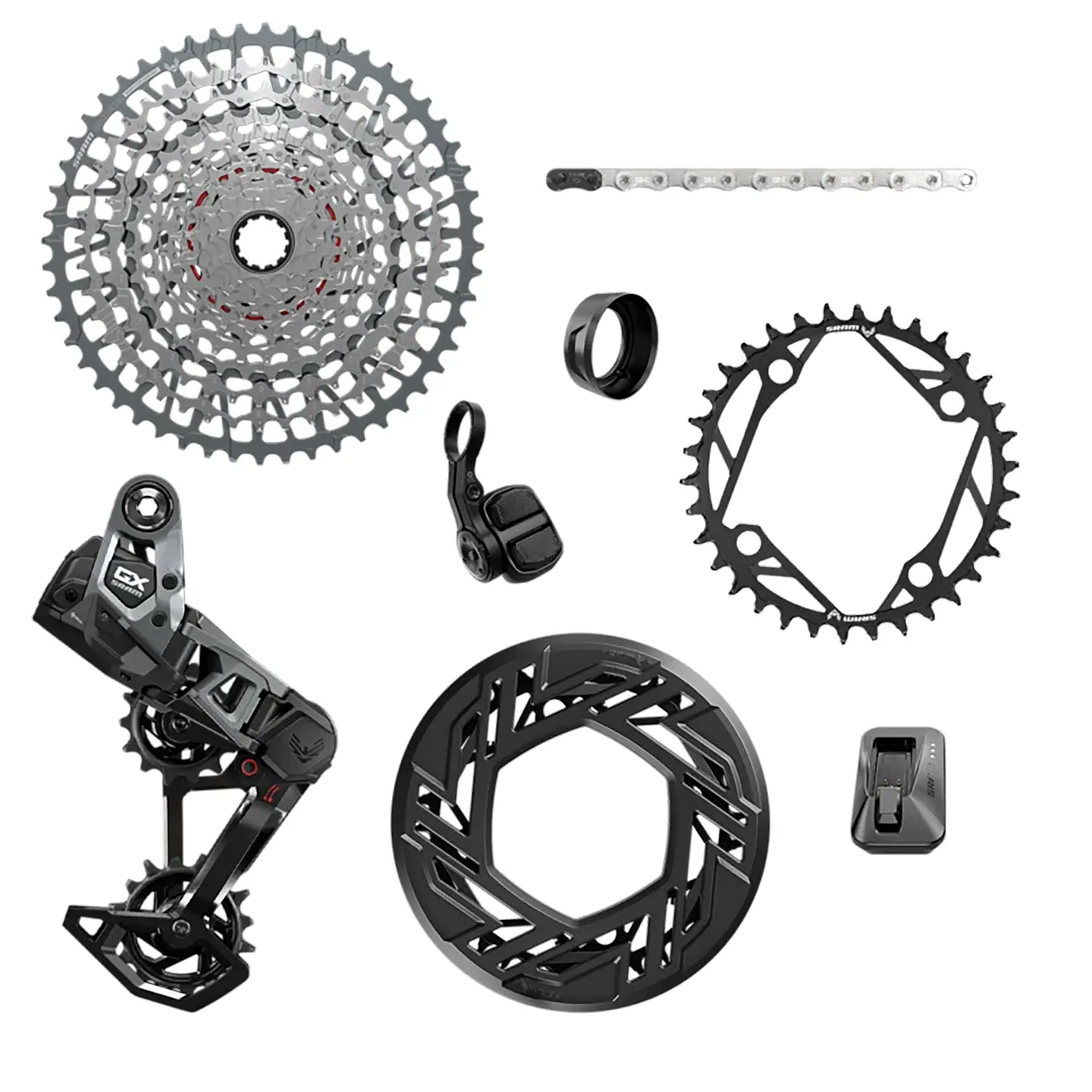 Transmisión SRAM Eagle GX D2 UDH AXS E-MTB 104BCD 34T 3mm T-Type 126L XS-1275 10-52T 1