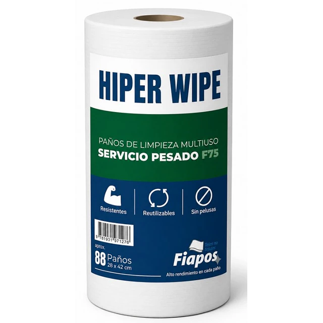 Paños de limpieza - Fiapos Hiper Wipe - 88 paños