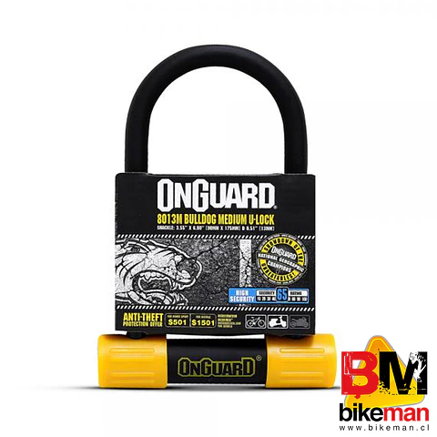 Candado U-Lock OnGuard Bulldog Medium con Cable