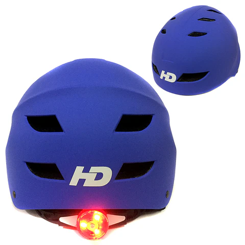 Casco HD Urbano con Luz Azul Talla S/M