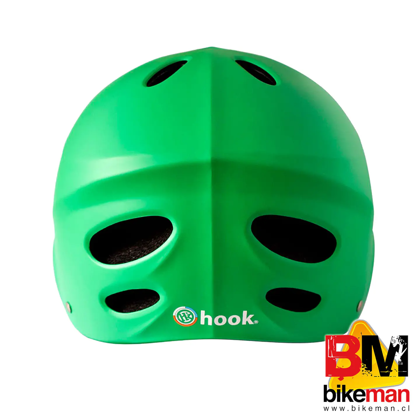 Casco Hook Urbano Verde con Luz Talla M 4
