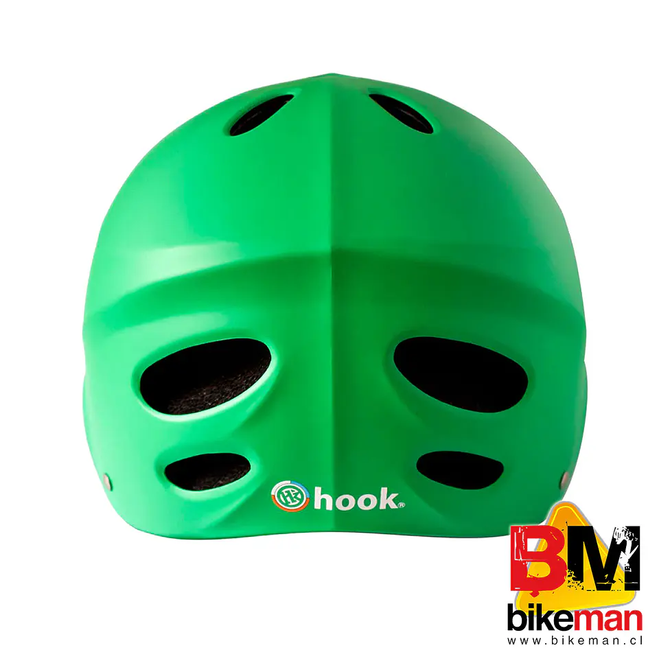 Casco Hook Urbano Verde con Luz Talla M 4