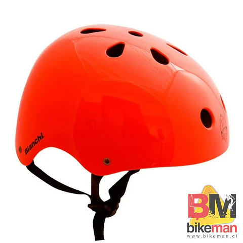 Casco Bianchi Urbano Naranja Fluor