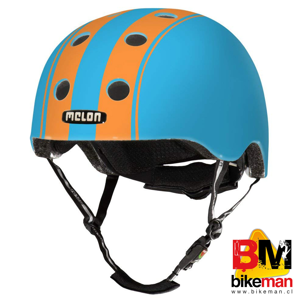 Casco Melon Decent Orange Blue Talla XL