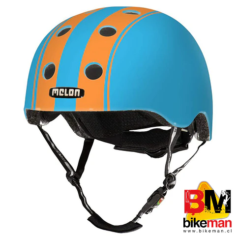 Casco Melon Decent Orange / Blue Talla XL