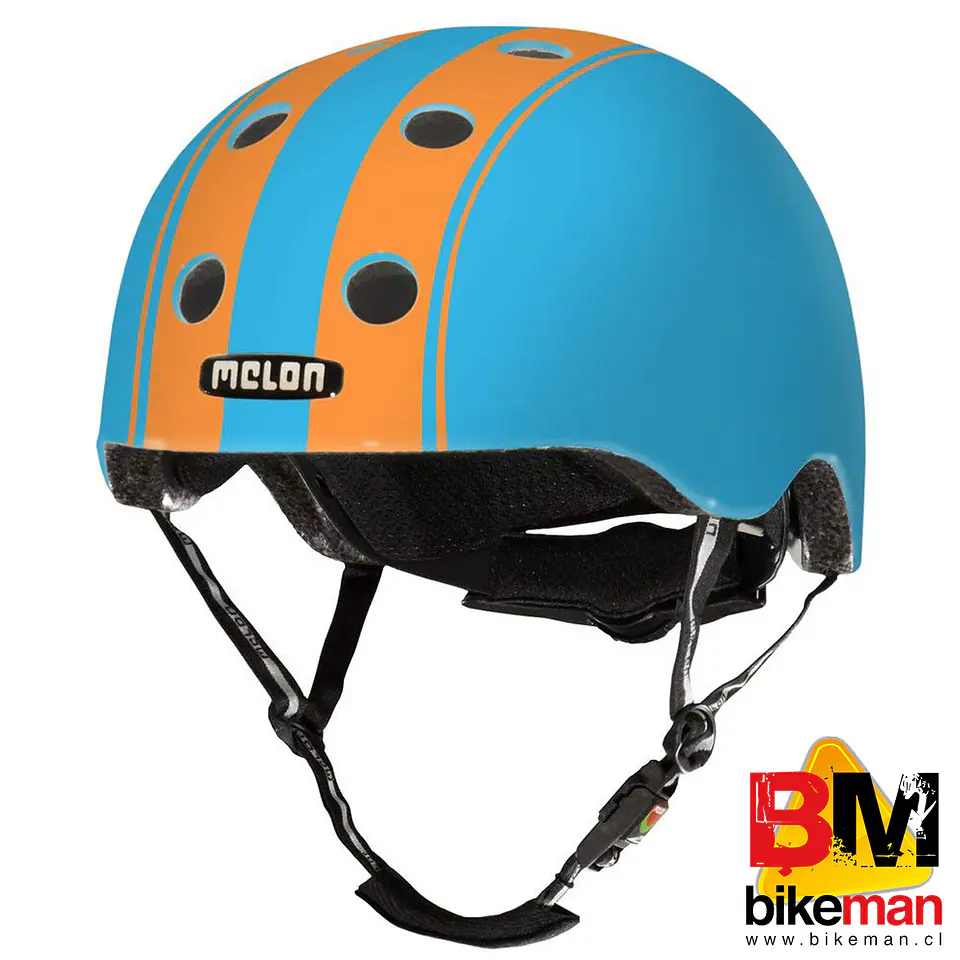Casco Melon Decent Orange / Blue Talla XL 1