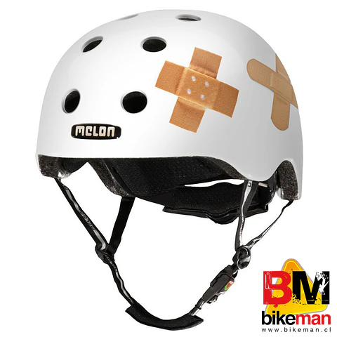 Casco Melon Plastered White Talla M/L