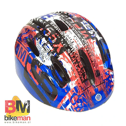 Casco Hook Kids Azul Rojo Blancho Talla XS