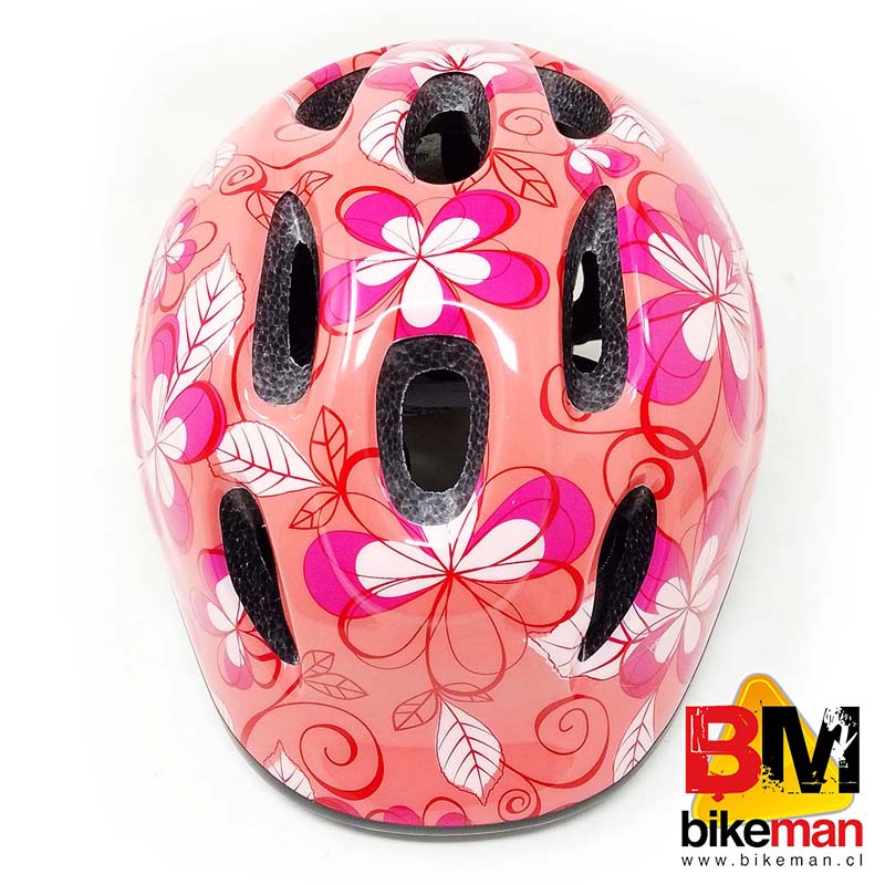 Casco Radical Mountain Kids Pink Flowers