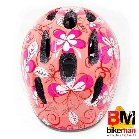 Casco Radical Mountain Kids Pink Flowers