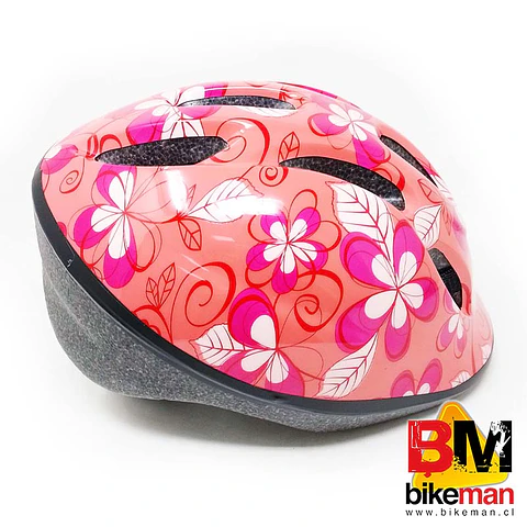 Casco Radical Mountain Kids Pink Flowers