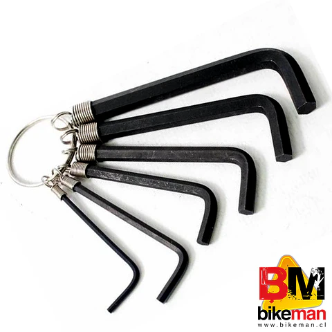 Llave Allen 6 Piezas Llavero