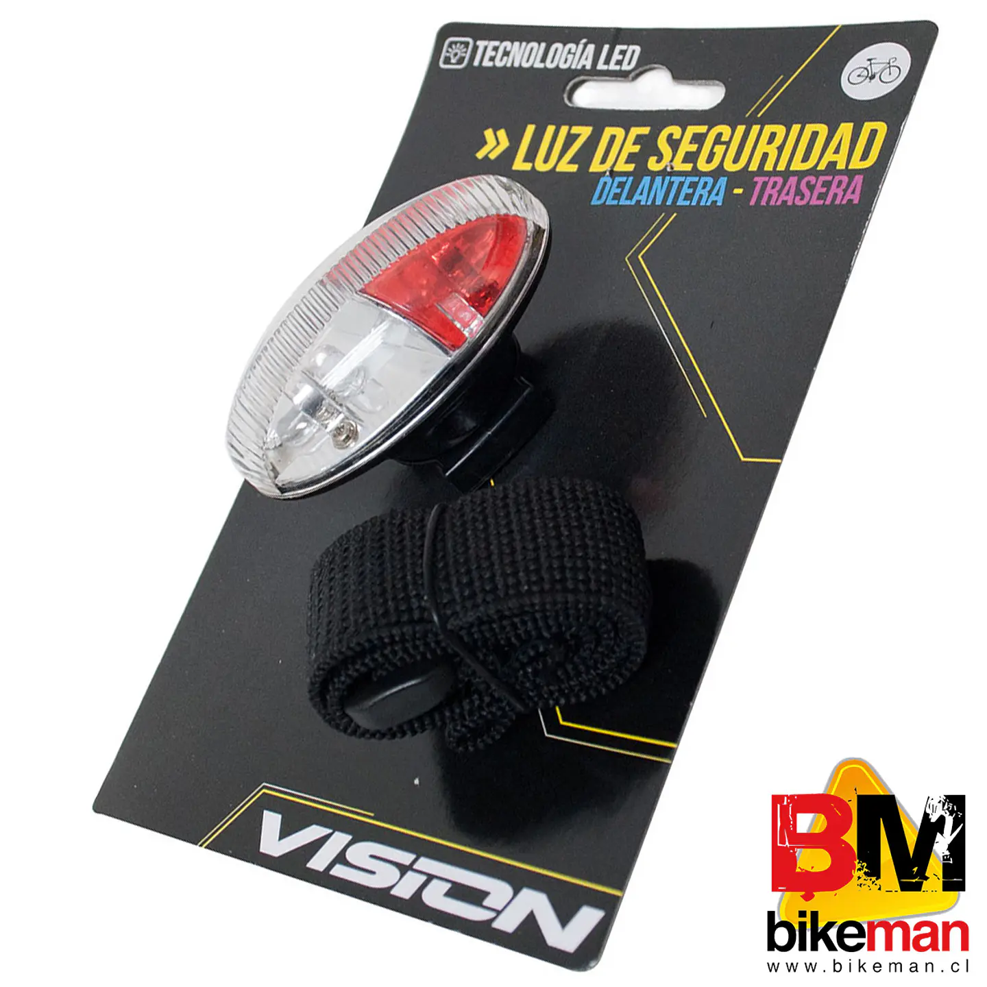 Luz de Casco Vision 360° Delantera / Trasera 1