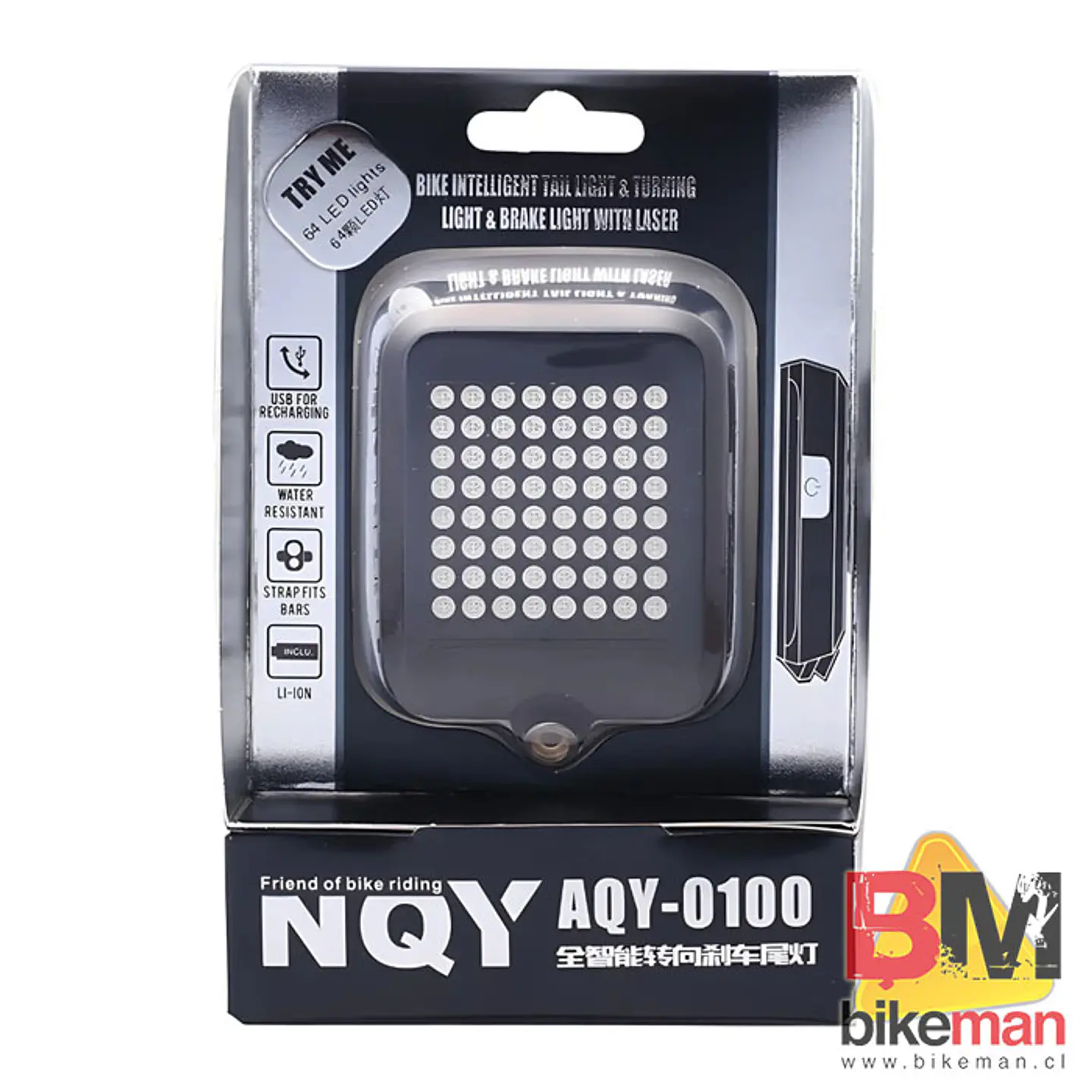 Luz Trasera Inteligente 64 Led + Láser (Dirección, Freno y Más) 1