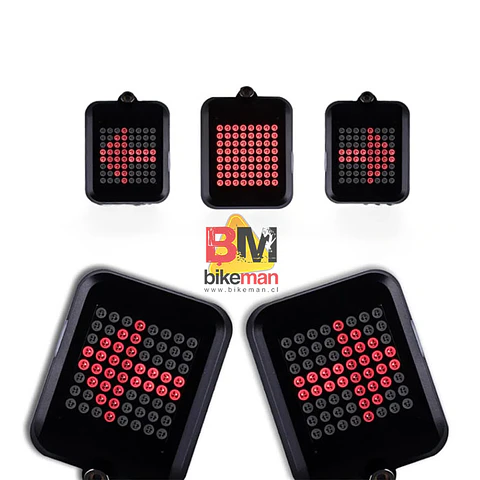 Luz Trasera Inteligente 64 Led + Láser (Dirección, Freno y Más)