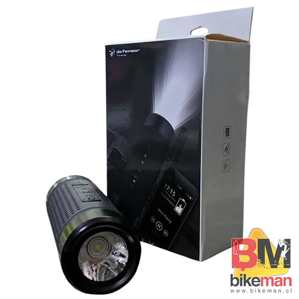Luz + Parlante Bluetooth y Powerbank para Bicicleta 4