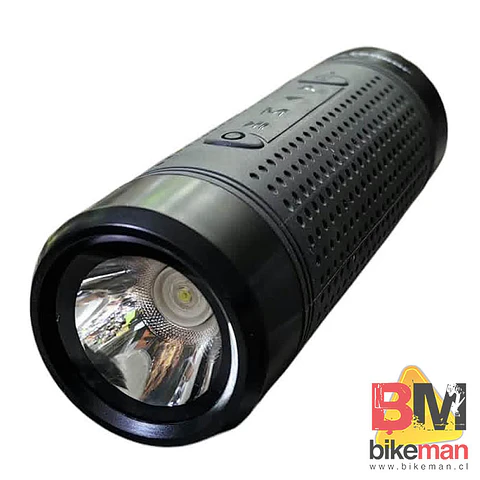 Luz + Parlante Bluetooth y Powerbank para Bicicleta
