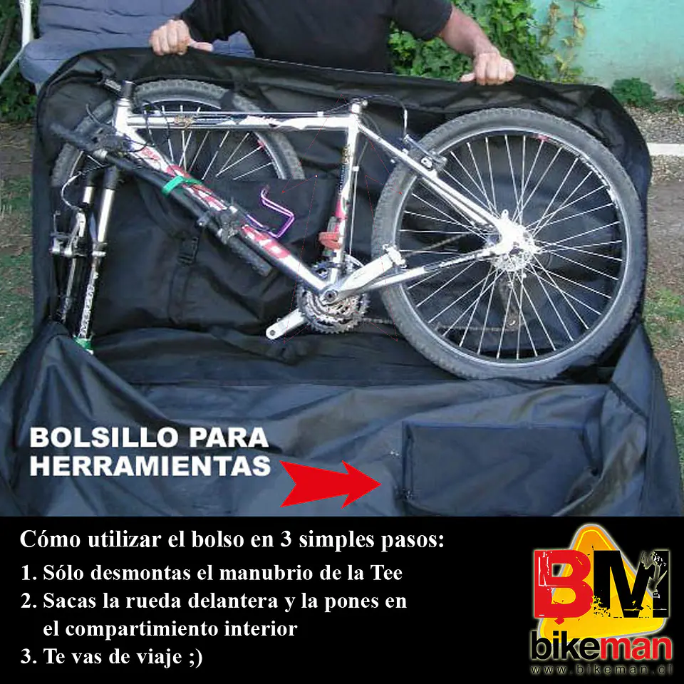 Bolso Porta Bicicleta Ciclotour para Viajes 4