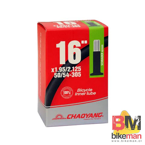 Cámara 16 x 1.95-2.125 Válvula Auto Chaoyang