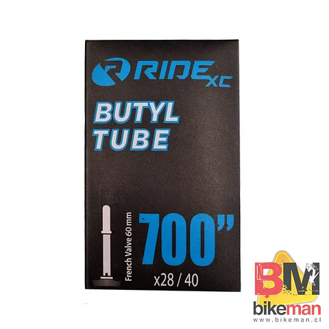 Cámara 700 x 28-40C Válvula 60mm Presta Ride