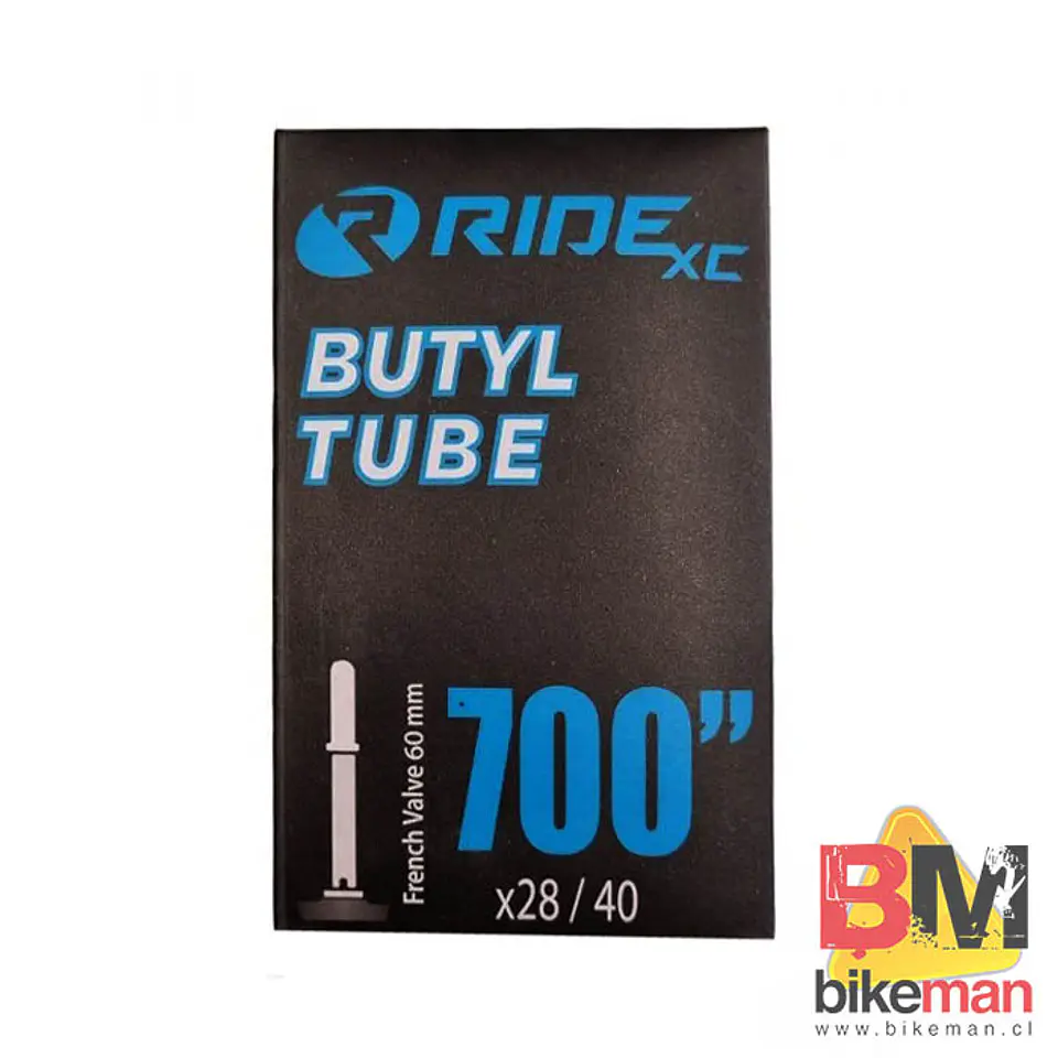 Cámara 700 x 28-40C Válvula 60mm Presta Ride 1