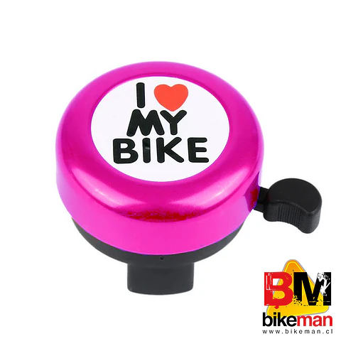 Campanita I Love My Bike Rosada