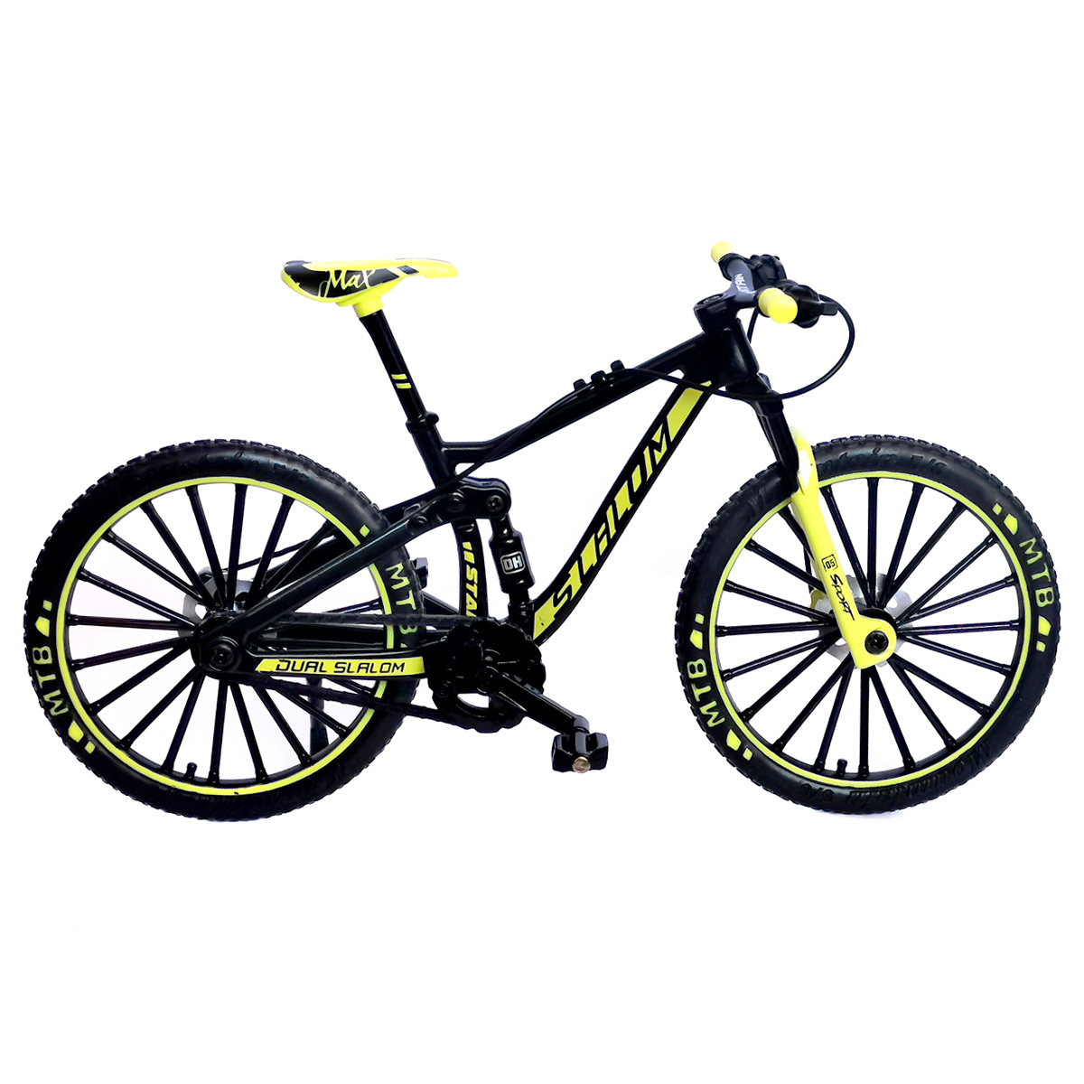 Mini Bicicleta MTB Downhill Negra Amarilla