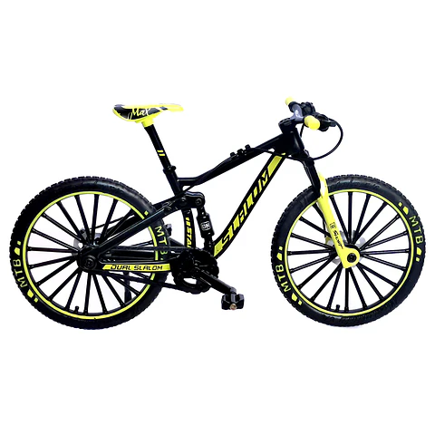 Mini Bicicleta MTB Downhill Negra Amarilla
