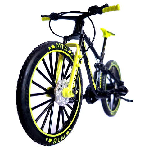 Mini Bicicleta MTB Downhill Negra Amarilla