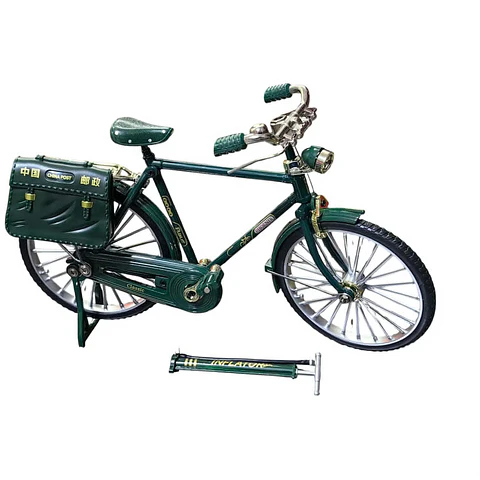 Mini Bicicleta Classic Vintage Verde con Alforja