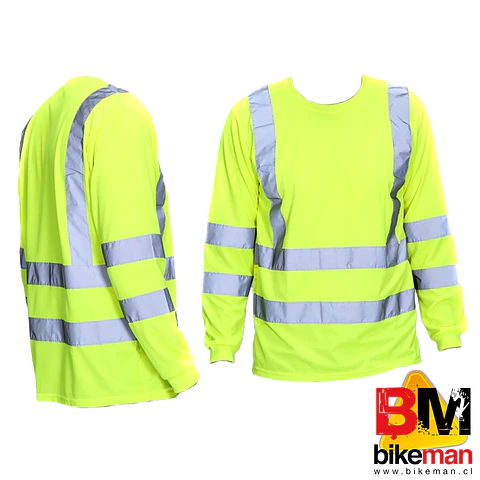 Polera Nightsafe Reflectante Manga Larga