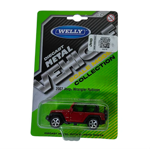 Welly Auto 1:60 Jeep Wrangler Rubicon 2007