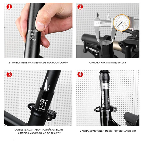 Adaptador de Tija 27.2 a 28.6 Muqzi