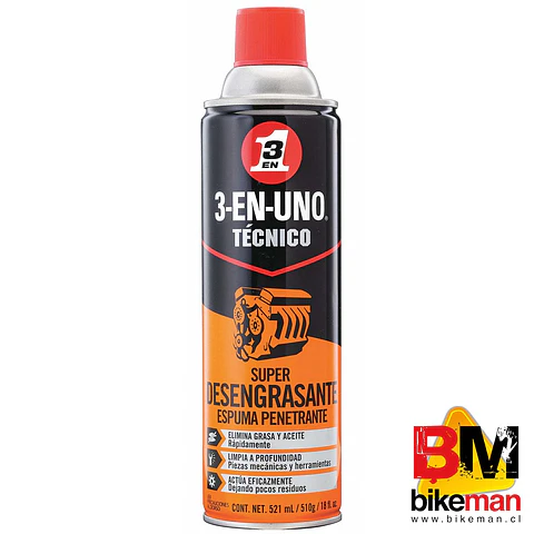 Desengrasante WD-40 Espuma 3 en 1 Técnico 510gr