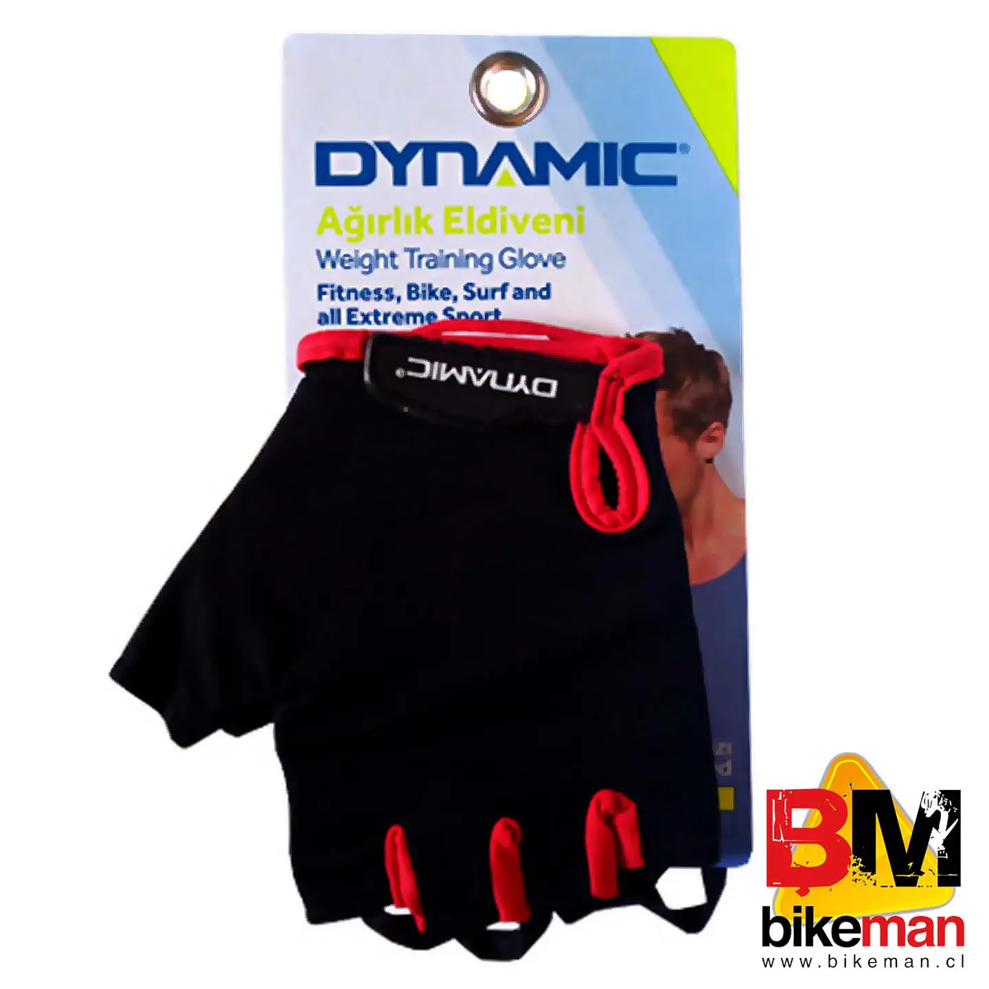 Guante Dynamic Negro / Rojo 1