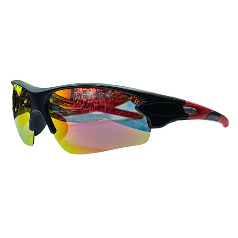 Lentes de Ciclismo Deportivo Negro / Rojo