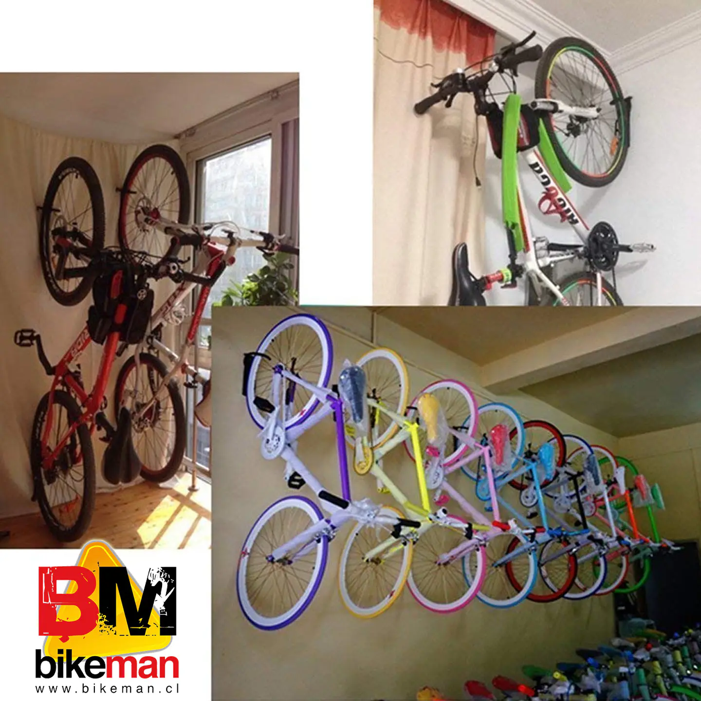 Gancho Bianchi Colgador de Bicicleta Mural 2