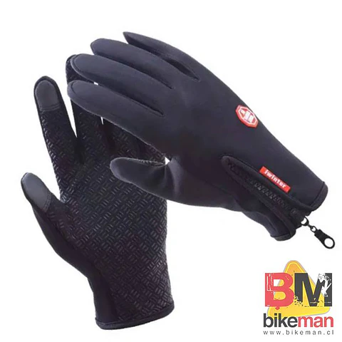 Guante Windstopper Térmico con Cierre Negro
