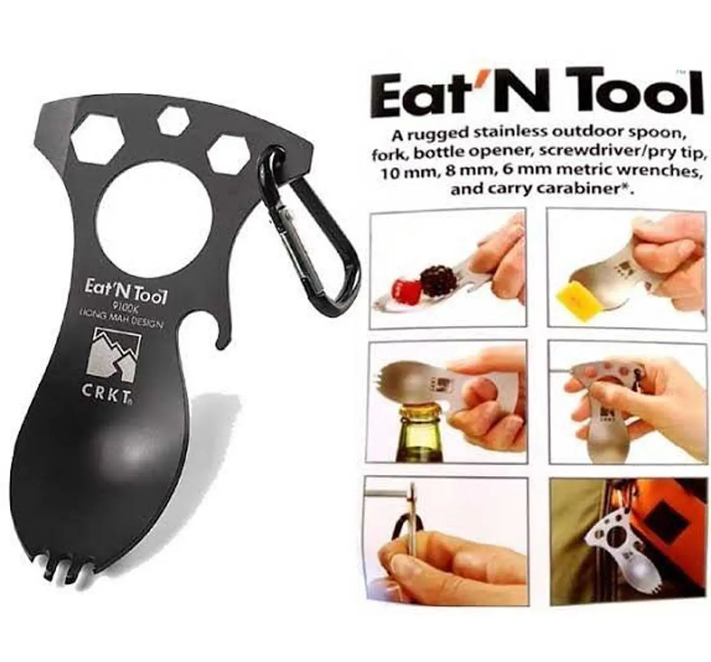 Eat N' Tool Cuchara, Tenedor, Herramienta y Destapador 3