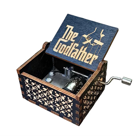Cajita Musical de Madera: The Godfather (El Padrino)