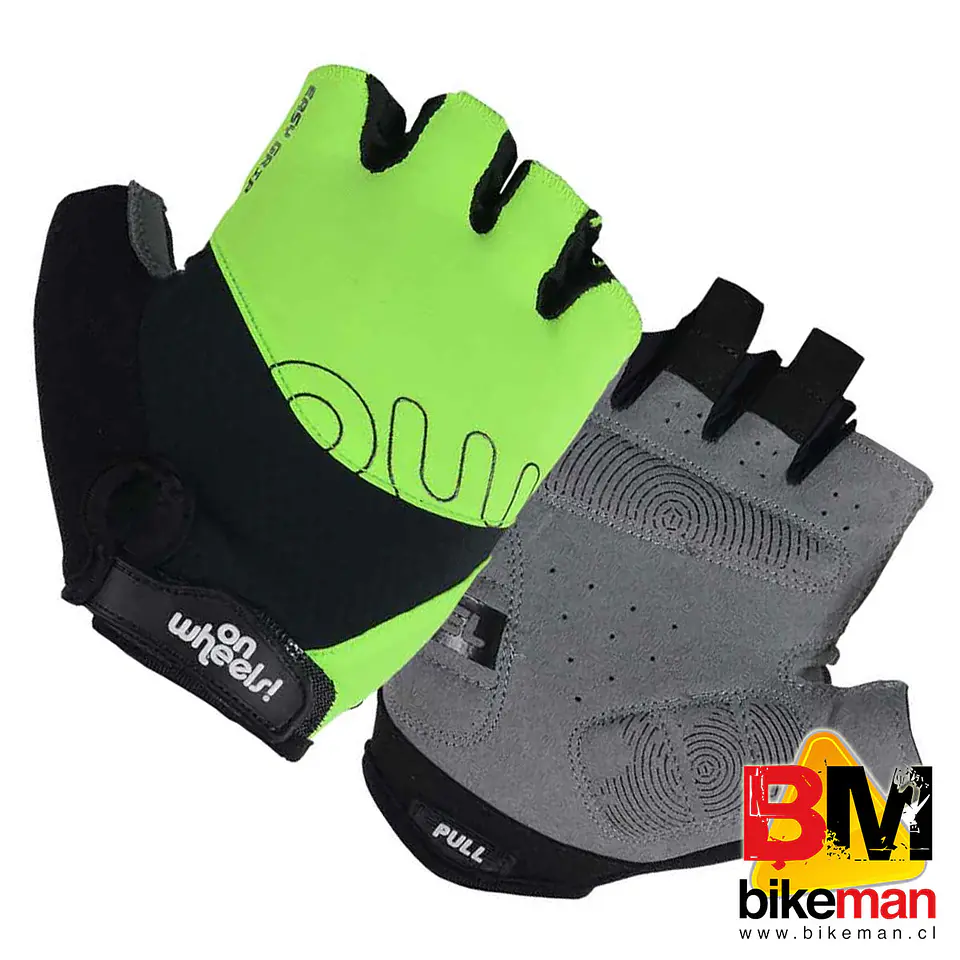 Guante OnWheels Gel Verde Negro 1