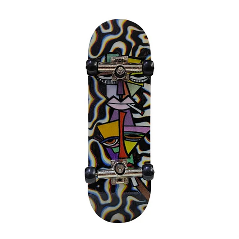 Finger Skate Profesional de Madera "Smoking Zombie"