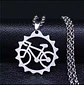 Collar de Bicicleta de Acero Inoxidable con Cadena - Miniatura 1