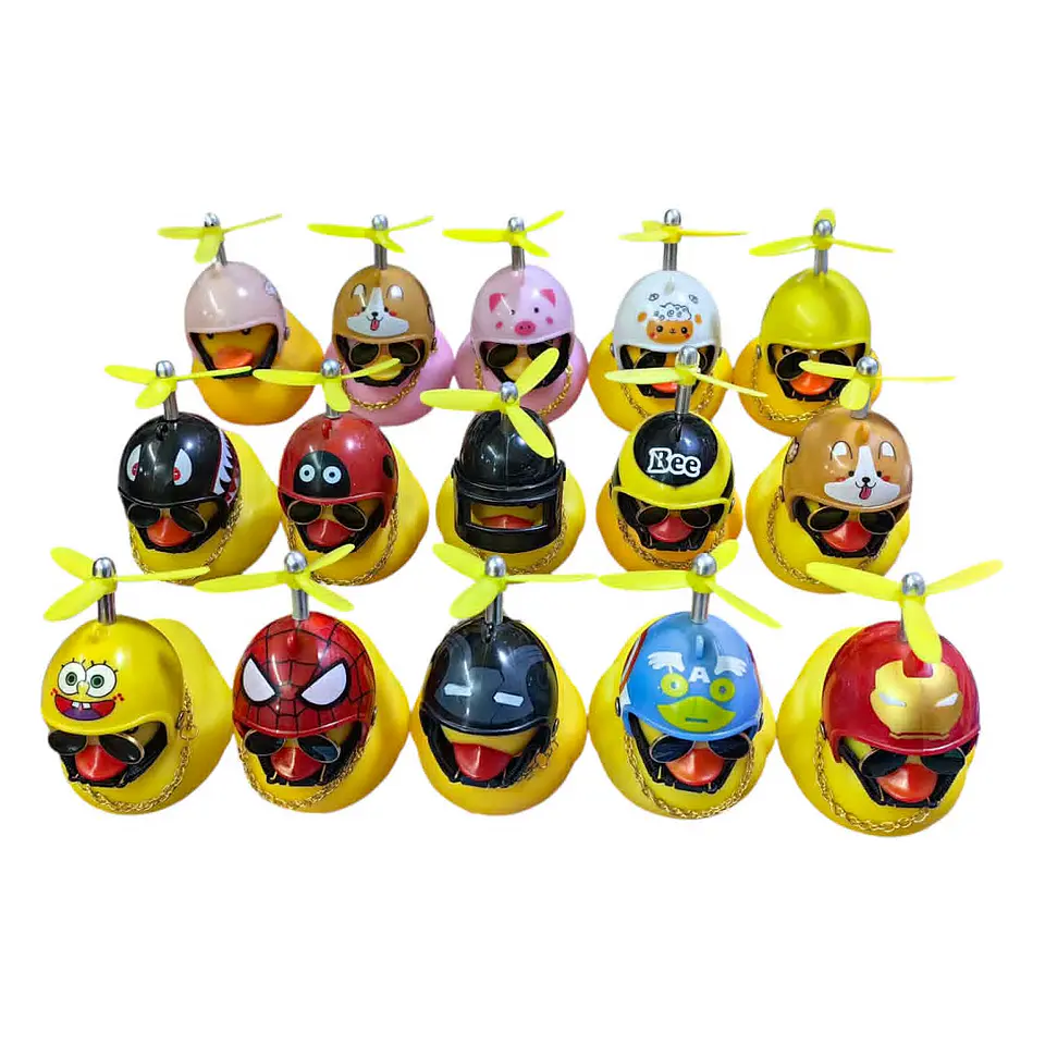 Patitos de Goma Con Casco Autoadhesivos 1