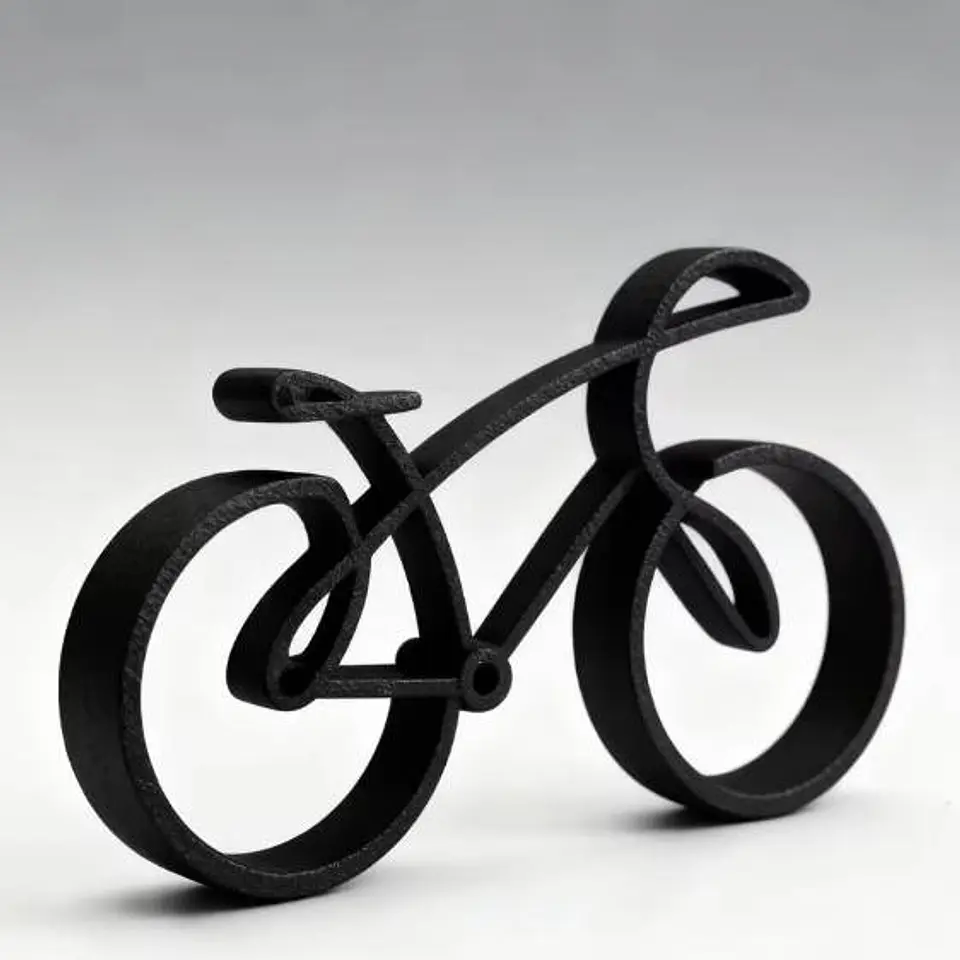 Bicicleta Artistica Minimalista Plástica 3