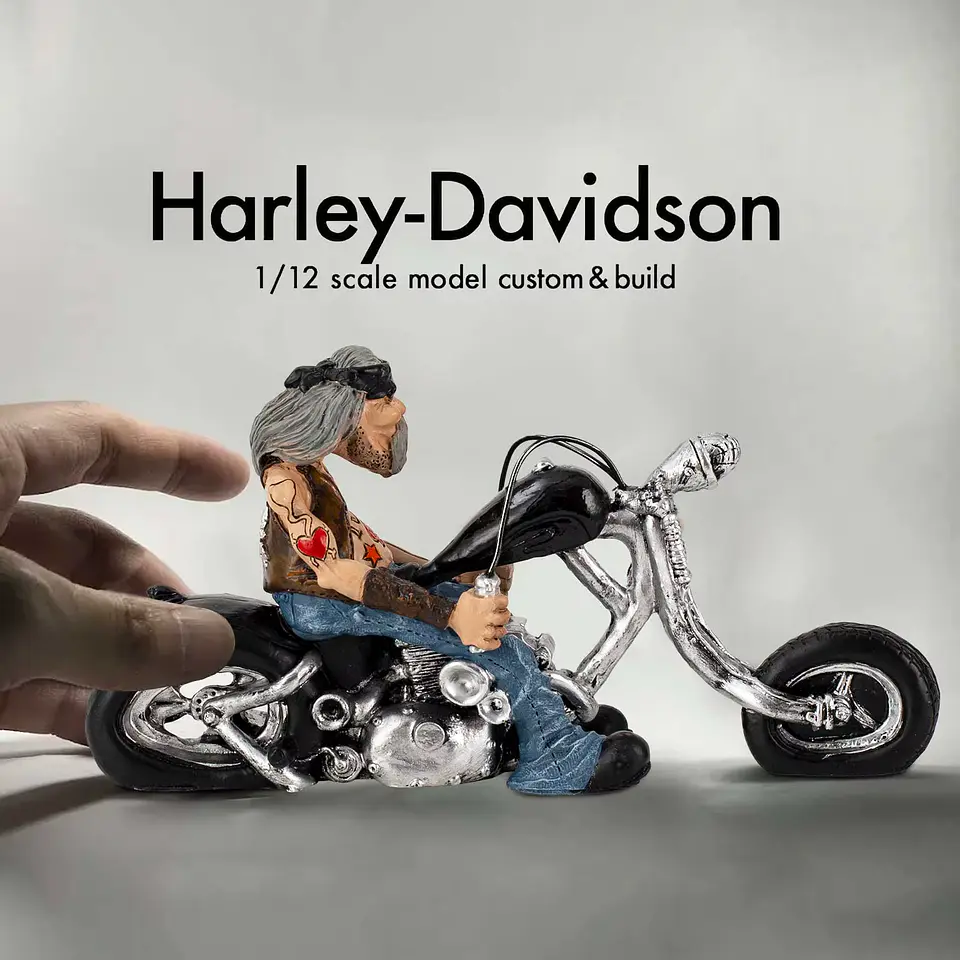 Estatuilla de Motoquero 