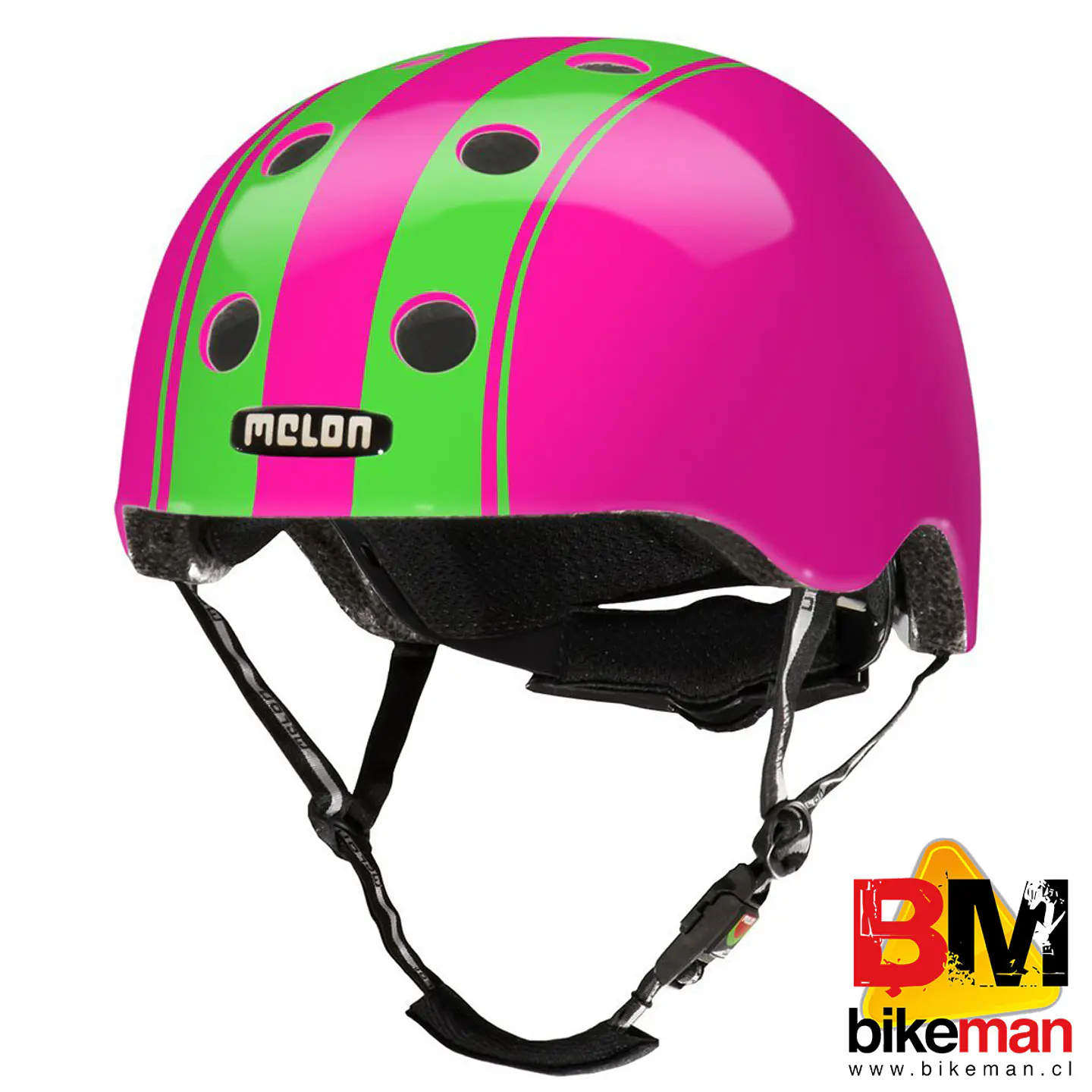 Casco Melon Decent Green Pink Talla S/M 1