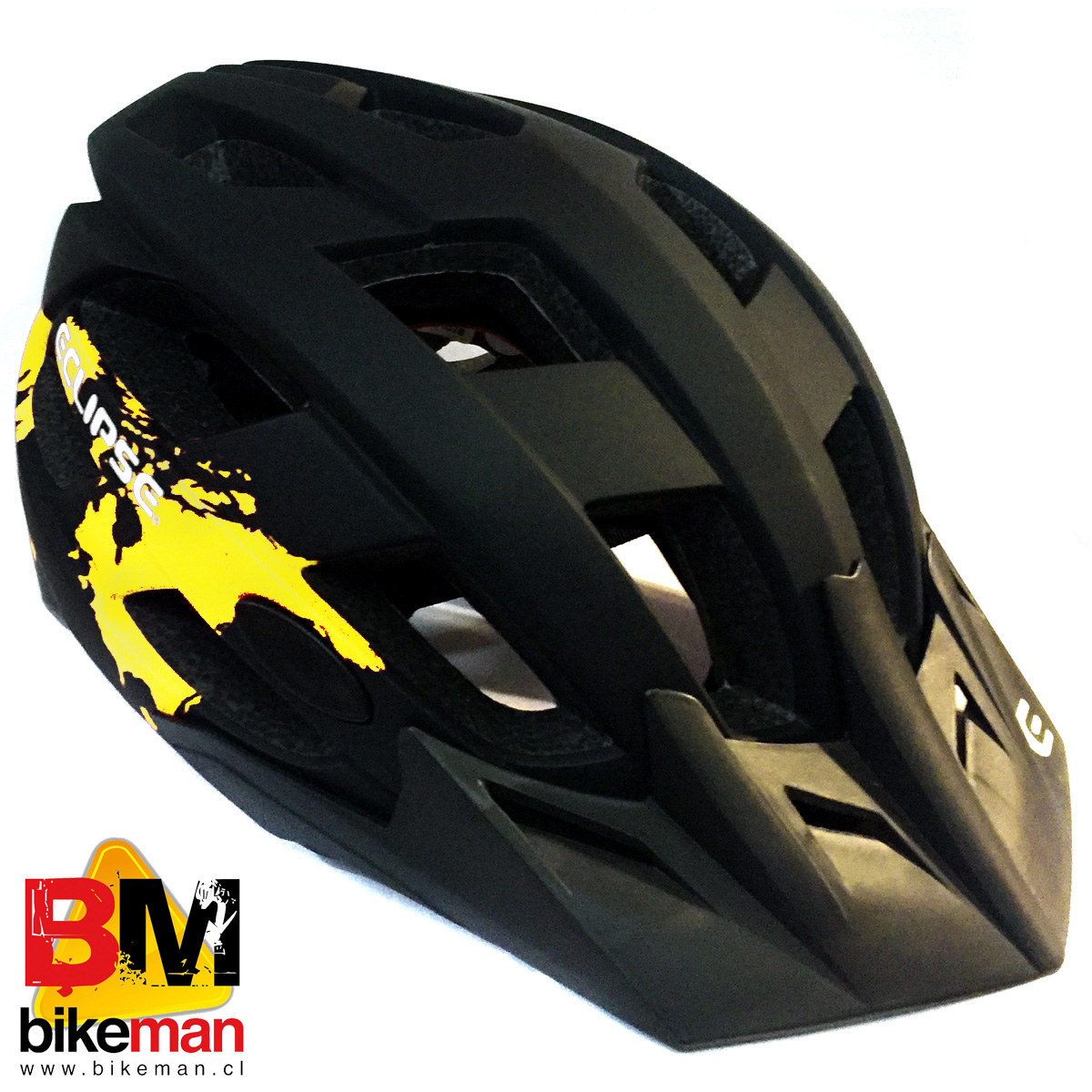 Casco Eclipse Enduro Negro Amarillo