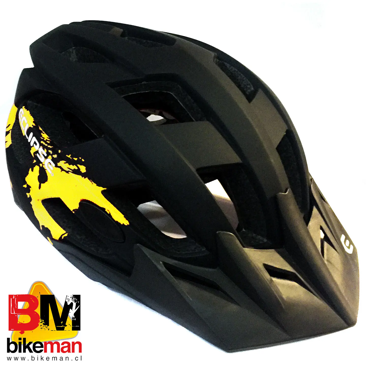Casco Eclipse Enduro Negro Amarillo 1